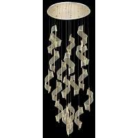 Люстра подвесная светодиодная Wertmark WE452.20.303 HILDA LED 20*14 Вт золото 3200К - цена и фото