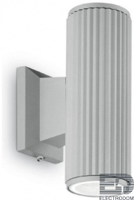 Уличный настенный светильник Ideal Lux Base AP2 Grigio 129440 - цена и фото