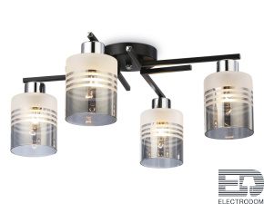 TR303212/4 BK/CH/SM/FR черный/хром/дымчатый/белый матовый E27*4 max 60W D515*200 - цена и фото