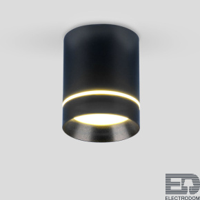 Накладной акцентный светодиодный светильник Elektrostandard DLR021 9W 4200K черный матовый - цена и фото