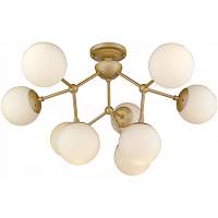 Потолочная люстра Wertmark WE236.09.407 Bolita E27 60 Вт шампанское, белый - цена и фото