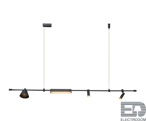 Kink Light 07616-150L,19 Подвес Ристо черный w150*12 h160 Led 20W (4000K) - цена и фото