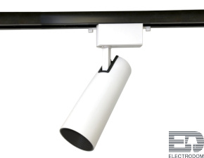 Трековый однофазный светодиодный светильник GL5851 WH/BK белый/черный LED 10W 4200K 24° - цена и фото