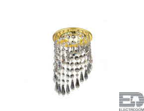 Встраиваемый точечный светильник K2247 CL/G золото/прозрачный - цена и фото