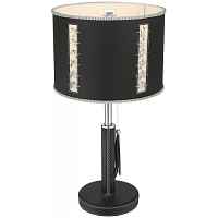 Настольная лампа Wertmark WE393.01.024 Adelmaro E27 40 Вт черный, хром - цена и фото