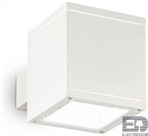 Уличный настенный светильник Ideal Lux Snif Ap1 Square Bianco 144276 - цена и фото