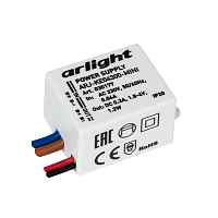 Arlight Блок питания ARJ-KE04300-MINI (1.2W, 300mA) (030177) - цена и фото Arlight Блок питания ARJ-KE04300-MINI (1.2W, 300mA) (030177) - цена и фото