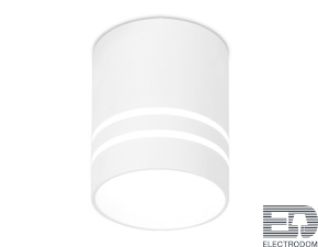 Накладной светодиодный точечный светильник TN240 WH/S белый/песок LED 4200K 12W D80*100 - цена и фото