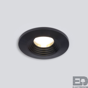 Elektrostandard 9903 LED 3W 3000K COB BK черный / Встраиваемый светодиодный светильник - цена и фото