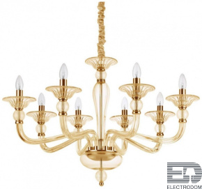 Подвесная люстра Ideal Lux Danieli SP8 Ambra 159973 - цена и фото