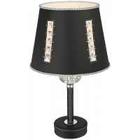 Настольная лампа Wertmark WE392.01.024 Adelina E27 40 Вт черный, хром - цена и фото