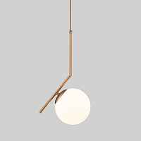 Подвесной светильник с длинным тросом 1,8м Eurosvet Frost Long 50159/1 латунь - цена и фото