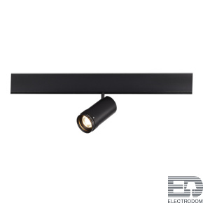 ST357.436.12 Магнитный трековый светильник ZOOM Черный LED 1*12W 3000K Lm Ra90 10-55° IP20 D50xH160 - цена и фото