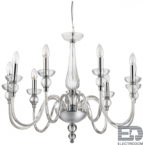 Подвесная люстра Ideal Lux Doge SP9 Trasparente 044453 - цена и фото