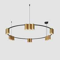 Подвесная люстра Denkirs Orbit DK4067-BK+SG - цена и фото Подвесная люстра Denkirs Orbit DK4067-BK+SG - цена и фото