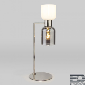 Настольная лампа со стеклянными плафонами Eurosvet Tandem 01084/2 никель - цена и фото