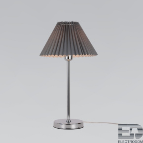 Eurosvet Настольная лампа с абажуром 01132/1 хром/графит - цена и фото