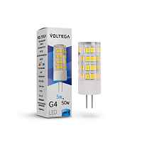 Лампа светодиодная Voltega G4 5W 4000К прозрачная VG9-K3G4cold5W 7184 - цена и фото