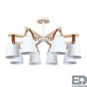 Люстра потолочная Arte Lamp A7032PL-8WH Thomas под лампы 8xE27 60W - цена и фото