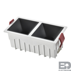 ST757.448.20 Встраиваемый светильник Белый LED 2*10W 60° IP20 L65xW126xH52 85-265V В комплекте - цена и фото