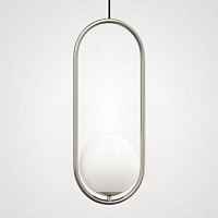 Подвесной светильник Matthew McCormick hoop 50 Silver MILA Pendant ImperiumLoft - цена и фото