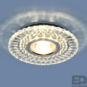 Встраиваемый светодиодный светильник Elektrostandart 2197 MR16 CL/SL прозрачный/серебро - цена и фото