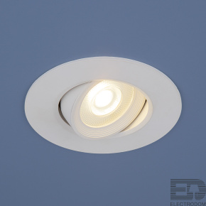 Встраиваемый точечный светодиодный светильник Elektrostandart 9914 LED 6W WH белый - цена и фото