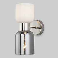 Настенный светильник со стеклянными плафонами Eurosvet Tandem 60118/2 никель - цена и фото