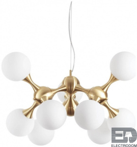 Подвесная люстра Ideal Lux Nodi SP9 Ottone Satinato 241036 - цена и фото