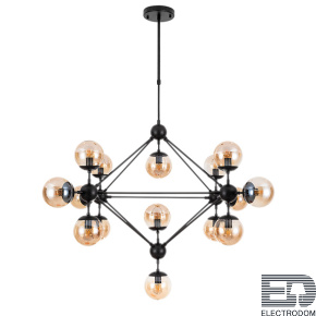 Люстра на штанге Arte Lamp Bolla A1664SP-15BK - цена и фото