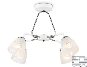 TR303291/4 WH/CH/FR белый/хром/белый матовый E27*4 max 60W D590*380 - цена и фото