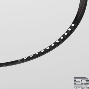 Slim Magnetic Трековый светильник для радиусного шинопровода 12W 4200K Intenso чёрный Ø800мм Elektrostandard 85184/01 - цена и фото