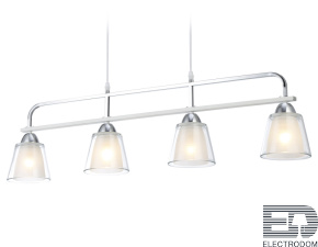 TR303242/4 WH/CH/CL/FR белый/хром/прозрачный/белый матовый E27*4 max 60W 870*120*780 - цена и фото