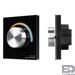 Панель SMART-P20-MIX-G-IN Black (12-24V, 4x3A, Rotary, 2.4G) Arlight - цена и фото