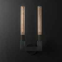 Бра RH CANNELLE wall lamp DOUBLE Sconces Black ImperiumLoft - цена и фото