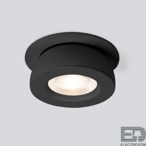 Встраиваемый точечный светодиодный светильник Pruno черный 8W 4200К (25080/LED) 25080/LED - цена и фото