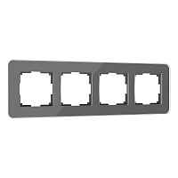Werkel Рамка на 4 поста (графит, Elite) / W0042440 Werkel Рамка на 4 поста (графит, Elite) / W0042440
