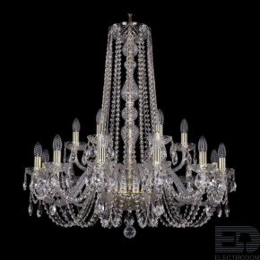 Подвесная люстра Bohemia Ivele 1402/12+6/300/h-90 G - цена и фото