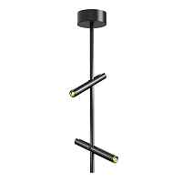 SL6210.403.02 Светильник подвесной ST-Luce Черный/Черный, Золотистый LED 2*3W 3000K - цена и фото