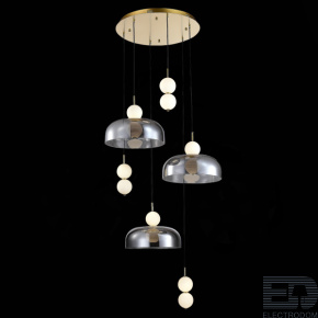 ST LUCE SL6112.203.42 Светильник подвесной ST-Luce Золотистый/Молочно-Белый,Прозрачно-Дымчатый LED 1*42W - цена и фото
