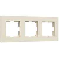 Werkel Рамка на 3 поста (айвори матовый, Slab) / W0032962 Werkel Рамка на 3 поста (айвори матовый, Slab) / W0032962