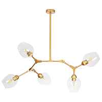 Люстра на штанге Arte Lamp A4103SP-5GO YUKA под лампы 5xE27 60W - цена и фото Люстра на штанге Arte Lamp A4103SP-5GO YUKA под лампы 5xE27 60W - цена и фото