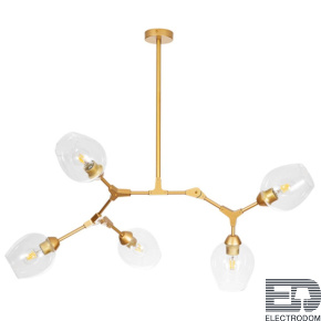 Люстра на штанге Arte Lamp A4103SP-5GO YUKA под лампы 5xE27 60W - цена и фото