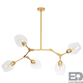 Люстра на штанге Arte Lamp A4103SP-5GO YUKA под лампы 5xE27 60W - цена и фото