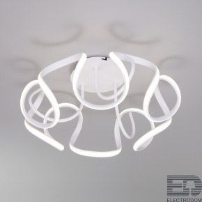 Потолочный светодиодный светильник с пультом управления Eurosvet Alstroemeria 90238/1 белый - цена и фото