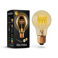 Лампа светодиодная диммируемая Voltega E27 4W 2000К прозрачная VG10-A60GE27warm4W-FB 7078 - цена и фото
