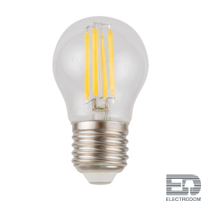 Лампа светодиодная филаментная диммируемая Voltega E27 4W 3000K прозрачная 8466 - цена и фото