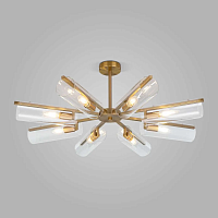 Потолочная люстра Eurosvet Trompeta 70144/8 латунь - цена и фото