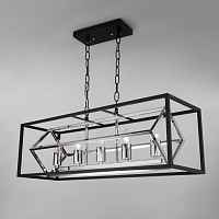 Подвесной светильник в стиле лофт Eurosvet Crate 70122/5 черный - цена и фото