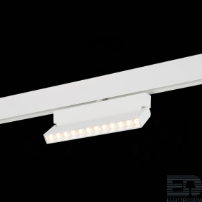 Магнитный трековый светильник белый LED 1*12W 3000K 1 009Lm Ra>80 36° IP20 L219xW22xH134 48V ST362.536.12